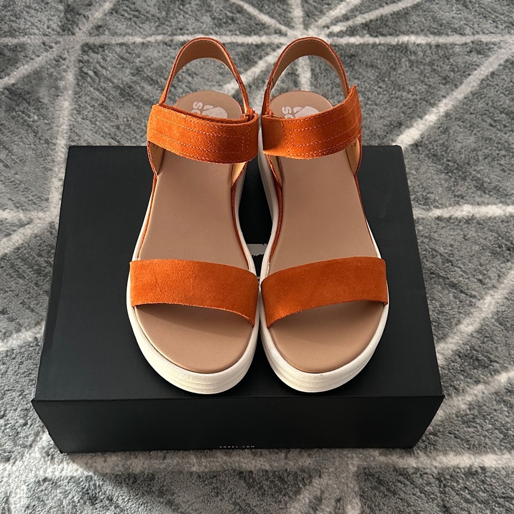 Sorel Cameron Flatform Sandal sz 8